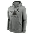 thumbnail image 2 of Men's Nike Heather Gray Georgia Bulldogs Legacy Football Icon Club Fleece Pullover Hoodie, 2 of 3