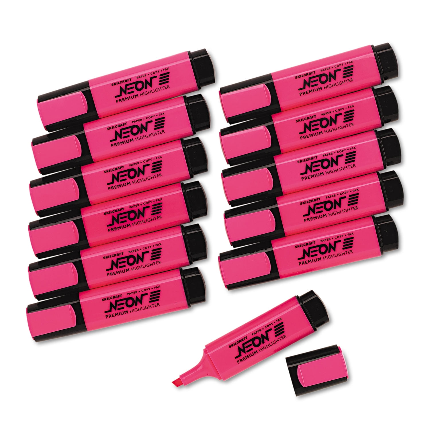 SKILCRAFT Fluorescent Pink Highlighter