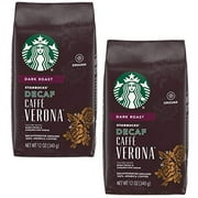 Starbucks Decaf Ground Coffee, Caffe Verona, 12 Oz (Pack Of 2)
