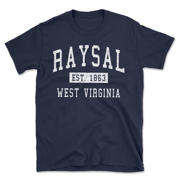 Raysal West Virginia Classic Established Men's Cotton T-Shirt