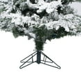 thumbnail image 4 of Vickerman 9' Flocked Utica Fir Slim Artificial Christmas Tree, Warm White Single Mold LED Lights, 4 of 7