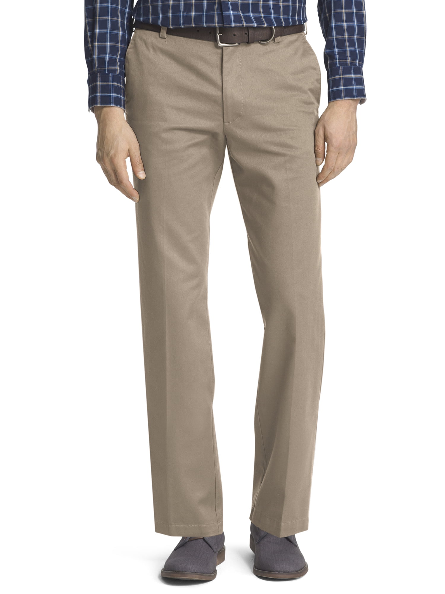 IZOD - IZOD Men's American Chino Straight Fit Flat Front Pant - Walmart ...