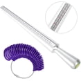 thumbnail image 2 of UK Sizes Metal and Plastic Ring & 26Pc Finger Sizer Stick Mandrel Measurer Tool, 2 of 2