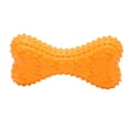 thumbnail image 1 of Juguete masticable para perros con forma de hueso de goma, seguro, ecológico, para limpieza de dientes, reentrenamiento, mal comportamiento, juguete para la dentición de mascotas., 1 of 14
