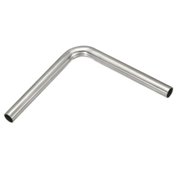 Uxcell 90 Degree Sanitary Extended Pipe, 3/4inch OD Mandrel Bend Elbow Exhaust Pipe Straight Connector 304 Stainless Steel Extended Pipe