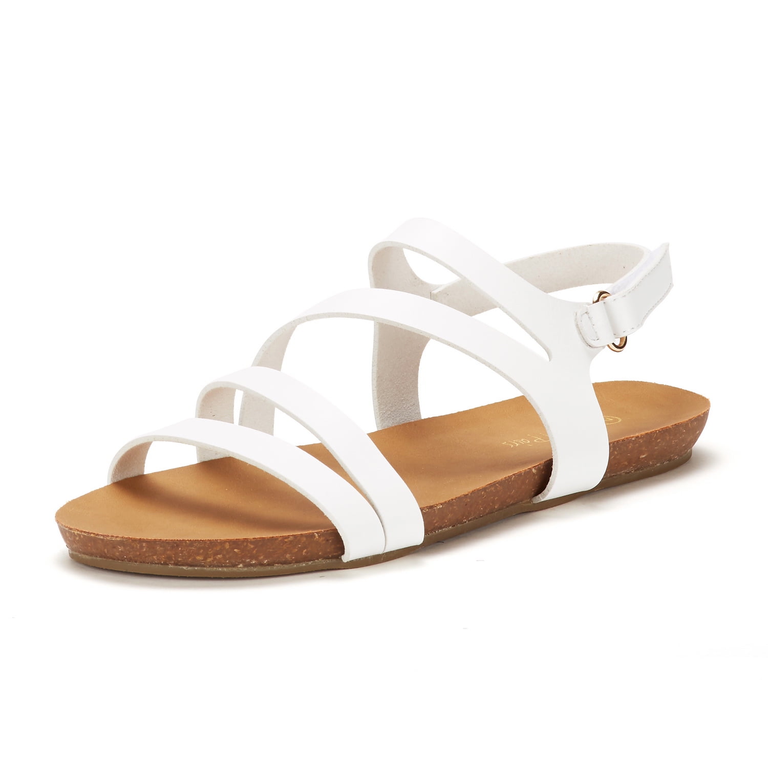 DREAM PAIRS Womens Gladiator Sandals Summer Beach Bold Slingback Flat Sandals