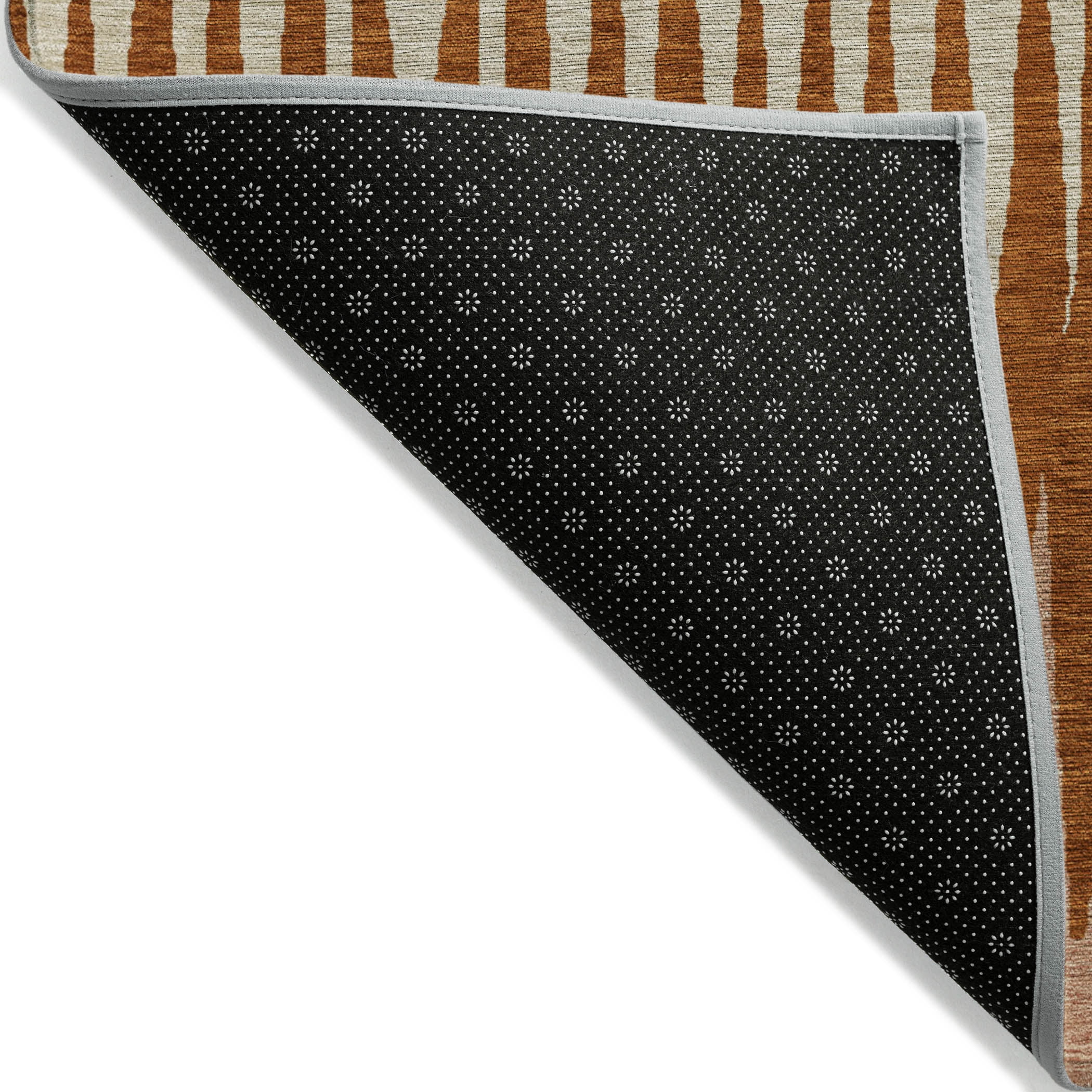 Addison Rugs Chantille Indoor/Outdoor Transitional Stripes Copper Washable Runner Rug, 2'3" x 7'6"