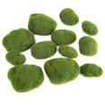 thumbnail image 2 of 12Pcs Green Artificial Moss Stones Simulation Grass Bryophyte Bonsai Garden DIY Landscape Decor, 2 of 4