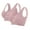Pink#2, variant on Women's Lightweight Sports Bra for Pilates Travel,Women Seamless Sports Bra Wirefree Yoga Bra with Removable Pads Army Green L