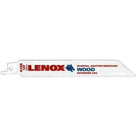 Lenox 6 in. Bi-Metal Reciprocating Saw Blade 10 TPI 1 pk