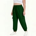 thumbnail image 3 of yievot Plus Size Cargo Sweatpants for Women with Pockets Drawstring High Waisted Joggers Casual Travel Sweat Pants, 3 of 7