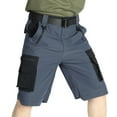 thumbnail image 4 of Mceream Men's Hiking Cargo Shorts Quick Dry Lightweight Golf Outdoor Work Shorts with Multi Pocket for Fishing Travel Waterproof Work Shorts Outdoor Gray M, 4 of 4