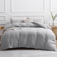 thumbnail image 1 of Duvet Cover Queen Piece Prewashed Ultra Soft Queen Bedding Set Features Zipper Closure and Corner Ties Includes Duvet Cover x & Pillowcases No Comforter, 1 of 7