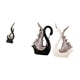 thumbnail image 5 of Escultura Moderna De Cisne Con Llamas De Resina, Figura Abstracta De Cerámica Con Fuego, Adorno De Escritorio, Recuerdo Artístico Para Sala De Estar, Estante, Vitrina, Aniversario., 5 of 8
