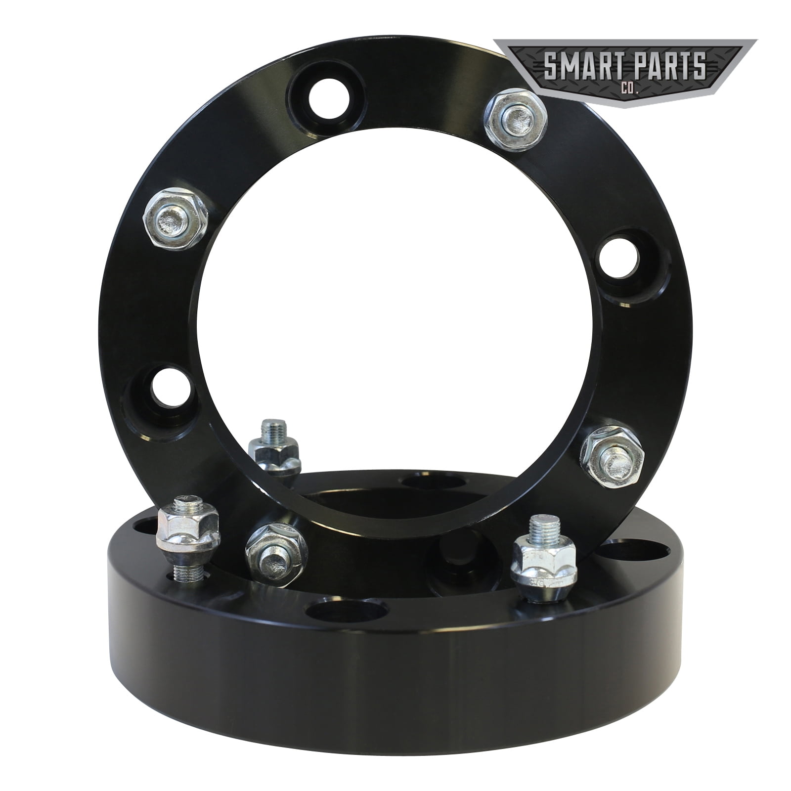2 QTY 1.5" Black 4x156 ATV Wheel Spacers Adapters Studs 3/8"24 Center