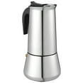 thumbnail image 3 of Miangastore 1pc Stainless Steel Moka Pot Espresso Coffee Maker Home 300ML Coffee Pot, 3 of 9
