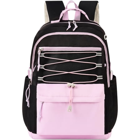 DAKIMOE School Backpacks for Teens Cute Girlish Middle High School Bookbag Large Capacity Lightweight Waterproof Daypack for College Students