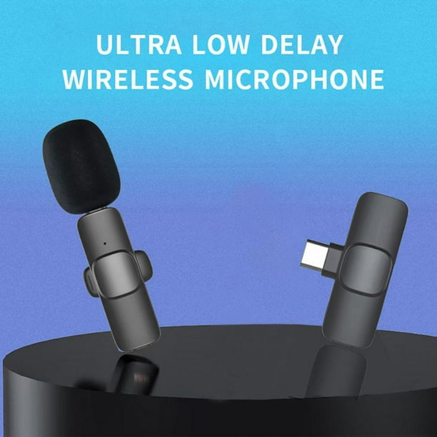 Microphone Lavalier sans Fil, Mini Clip Bluetooth de Type C sur