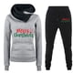 thumbnail image 1 of Puntoco Conjunto de dos piezas de suéter y pantalones estampados de manga larga con capucha y cuello redondo para mujer Puntoco Puntoco-7702, 1 of 2