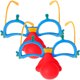 thumbnail image 5 of ColoMX 2pcs Lentes divertidos para fiestas Gafas creativas de payaso Nariz roja Diseño de marco azul Gafas Accesorio para disfraces Novedad Accesorios para fotos Gafas Favores de fiesta, 5 of 7