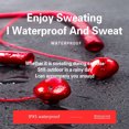 thumbnail image 6 of Bluetooth Headphones Black Friday Retractable Earbuds Neckband Wireless Headset Sport Sweatproof Earphones with Mic (Bluetooth 4.1,Noise Cancelling)(Red), 6 of 9