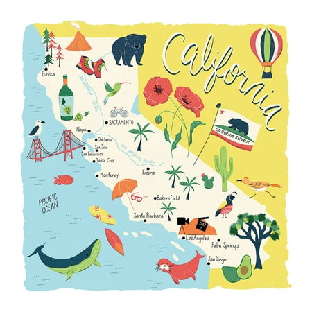 

Thirstystone California Home Tumbled Tile Coaster 4-Pack