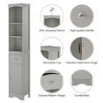 Bathroom Storage Cabinet,Bathroom Linen Closet Cabinet, Narrow Tall ...