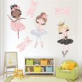 thumbnail image 3 of 3 Pegatinas De Pared De Bailarina Para Niñas, Hermosas Niñas De Ballet Extraíbles Con Calcomanías De Pared De Mariposa, Decoración De Arte De Pared De Pequeña Princesa Para Dormito, 3 of 5