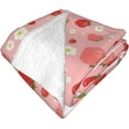 thumbnail image 6 of Strawberry Daydream Throw Blankets 50"x40" Lightweight Flannel Fleece Cozy Soft Blanket Home Decor for Couch Bed Sofa Bedroom Living Room Travel Birthday Christmas All Season, 6 of 6