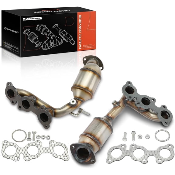 A-Premium 2-PC Exhaust Manifold Catalytic Converter Kit Compatible with Toyota Sienna 2004-2006 FWD 3.3L, EPA Compliant