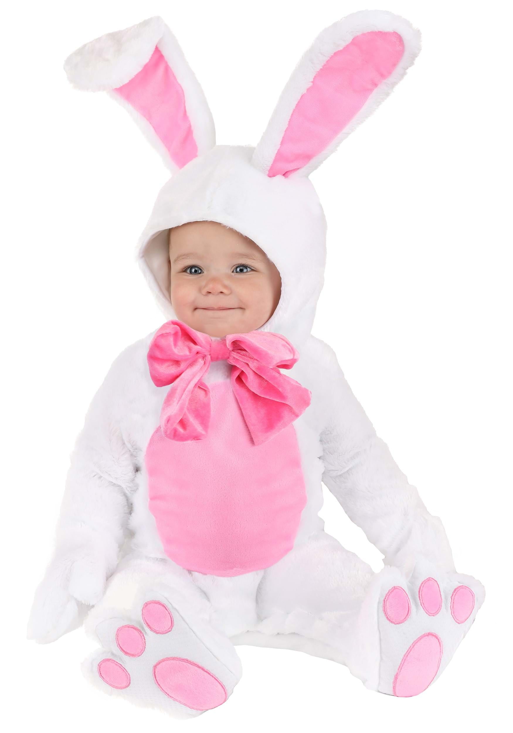 Baby Bunny Costume Newborn Bunny Outfit Animal One Piece Flannel Pajama –  ChildAngle