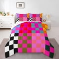 thumbnail image 2 of Erosebridal Vintage Checkered Bedding Twin Comforter Set, Square Geometric Down Comforter, Buffalo Check Decor, Reversible, 2 of 8