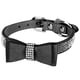 thumbnail image 5 of Collar De Microfibra Para Mascotas, Collar De Diamantes De Imitación Para Mascotas, Collar Para Mascotas Con Brillo De Cristal, Durabilidad Exquisita Para El Hogar ANGGREK Negro M, 5 of 8