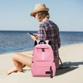 thumbnail image 4 of 14.2"x11'' Backpack for Student with Laptop Compartment - Durable Canvas & Polyester campus Bag | Multi-Pocket Organization, Breathable Design for All-Day Comfort, 4 of 5
