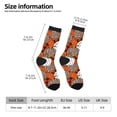 thumbnail image 2 of Bingfone Compression Socks for Women and Men Long Socks for Running Athletic Cycling Nurse- Various Pumpkins, 2 of 6