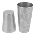thumbnail image 4 of Coctelera de acero inoxidable para barman, juego de coctelera Boston, latas para mezclar bebidas, para bar en casa, coctelería, patrón de hojas con línea inferior, 4 of 14