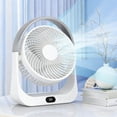 thumbnail image 2 of 5 Speed Strong Wind Desk Fan 8000mAh USB Rechargeable Portable Mini Fan High Power Personal Cooling for Home Office Outdoor by PALIFEUR, 2 of 7