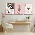 thumbnail image 4 of Hieng Cheetah Trendy Wall Art Preppy Leopard Canvas Print Cheetah Room Wall Decor 8 Ball Poster Y2k Pink Coquette Luxury Print Lucky Aesthetic Fashion Pictures for Bedroom, 4 of 6