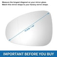 thumbnail image 2 of Unique Bargains Heated Left Side Mirror Glass Replacement for Volkswagen Touareg 2010-2018, 2 of 6