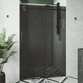 thumbnail image 6 of VIGO Elan 68 to 72 in. W x 74 in. H Sliding Frameless Shower Door in Matte Black with 3/8 in. (10mm) Black Tint Glass, 6 of 13