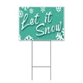 thumbnail image 1 of Let It Snow (18" x 24") Yard Sign, Includes Metal Step Stake, 1 of 6