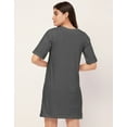 thumbnail image 4 of Moomaya Sleepwear, Solid Night Dress For Women, Jersey Sleep Shirt Lounge Dress, 4 of 8