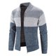thumbnail image 4 of Puntoco suéter para hombre invierno cuello alto cremallera manga larga suéter tejido top prendas de vestir abrigo liquidación de Navidad Puntoco Puntoco-1436, 4 of 8