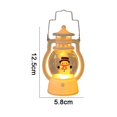 thumbnail image 2 of Lámpara decorativa portátil de luz nocturna de Navidad pequeña lámpara de aceite de adorno de escritorio (muñeco de nieve blanco) JAMW Sencillez, 2 of 5