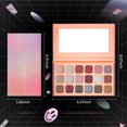 thumbnail image 5 of Color Nymph 18 Colors Eyeshadow Palettes, Highly Pigmented Shades Matte and Shimmers Makeup Palette with Large Mirror for Teens Girls Blendable Waterproof Eyeshadow(Pink), 5 of 6