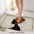 thumbnail image 6 of Africa Black Women Doormat Outdoor Entrance 18"x30", African Native Ethnic Vintage Absorb Moisture Dirt Door Mats, Non-Slip Rubber Backing Floor Mats Indoor, Low-Profile Front Door Rugs, 6 of 9
