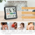 thumbnail image 4 of VOCOO Digital Hygrometer and Thermometer with Accurate Temperature and Humidity Sensor for Indoor Air Quality, 4 of 8