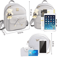 thumbnail image 3 of Conjunto De Mochila Y Bolsas Modernas Para Mujer, 3 Piezas Gris Malubero simple, lindo y femenino, 3 of 3
