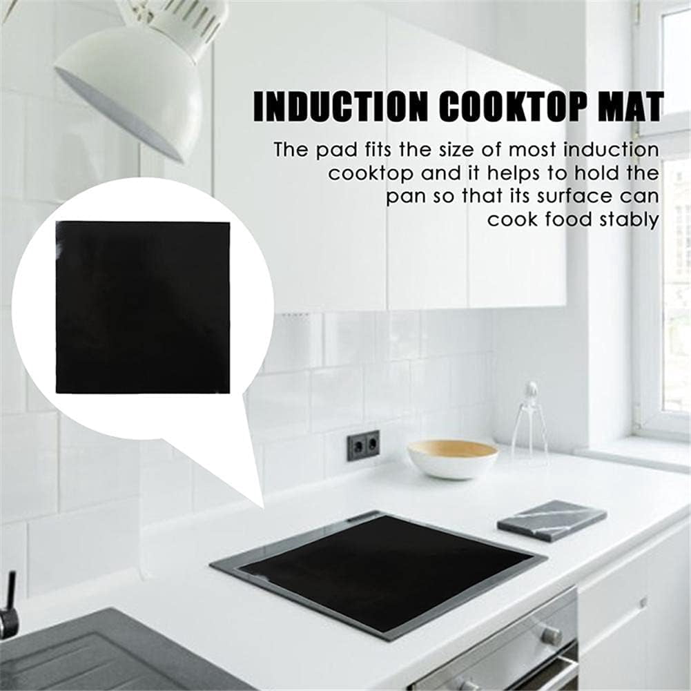Induction Cooker Mat Nonslip Silicone Heat Insulation Pad Cook Top Cover for Kitchen Cooking Square 25 * 25cm