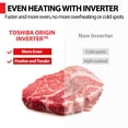 thumbnail image 4 of TOSHIBA Inverter Countertop Microwave Oven Air Fryer Combo MASTER Series, Broil, Convection, Speedy Combi, Even Defrost 11.3'' Turntable Sound On/Off, 27 Auto Menu&47 Recipes, 4 of 5